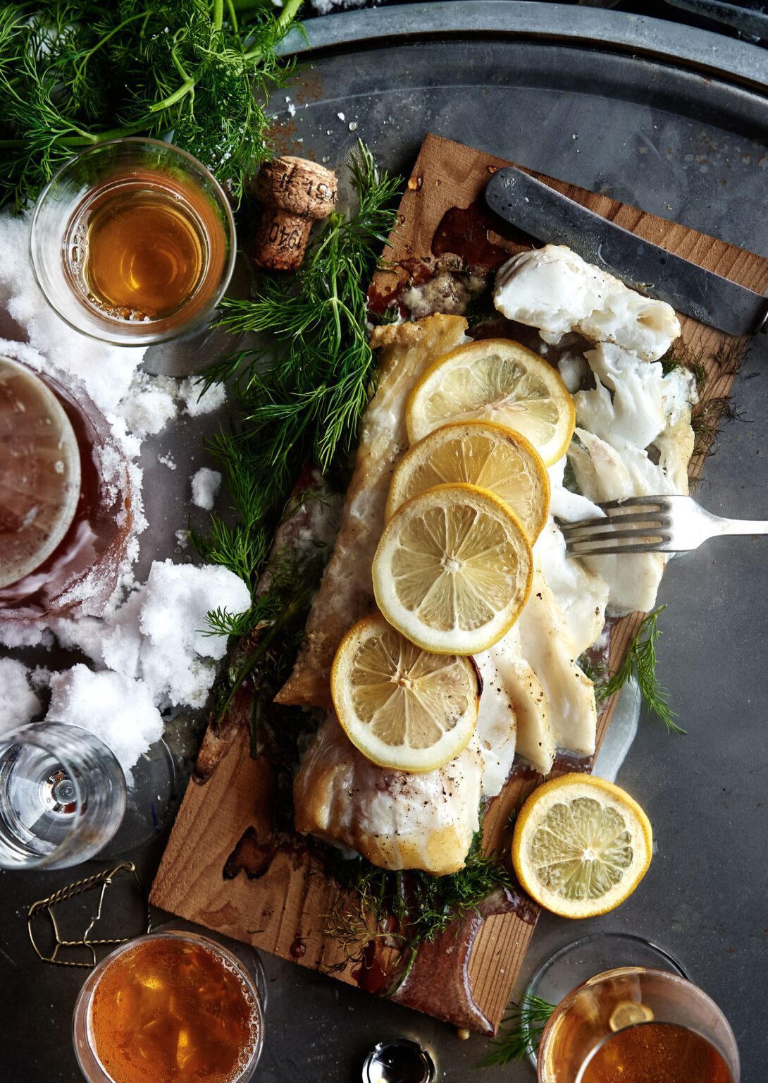 Ontdek onze Kabeljauw op de Cedar Wood Bbq Plank The Bastard
