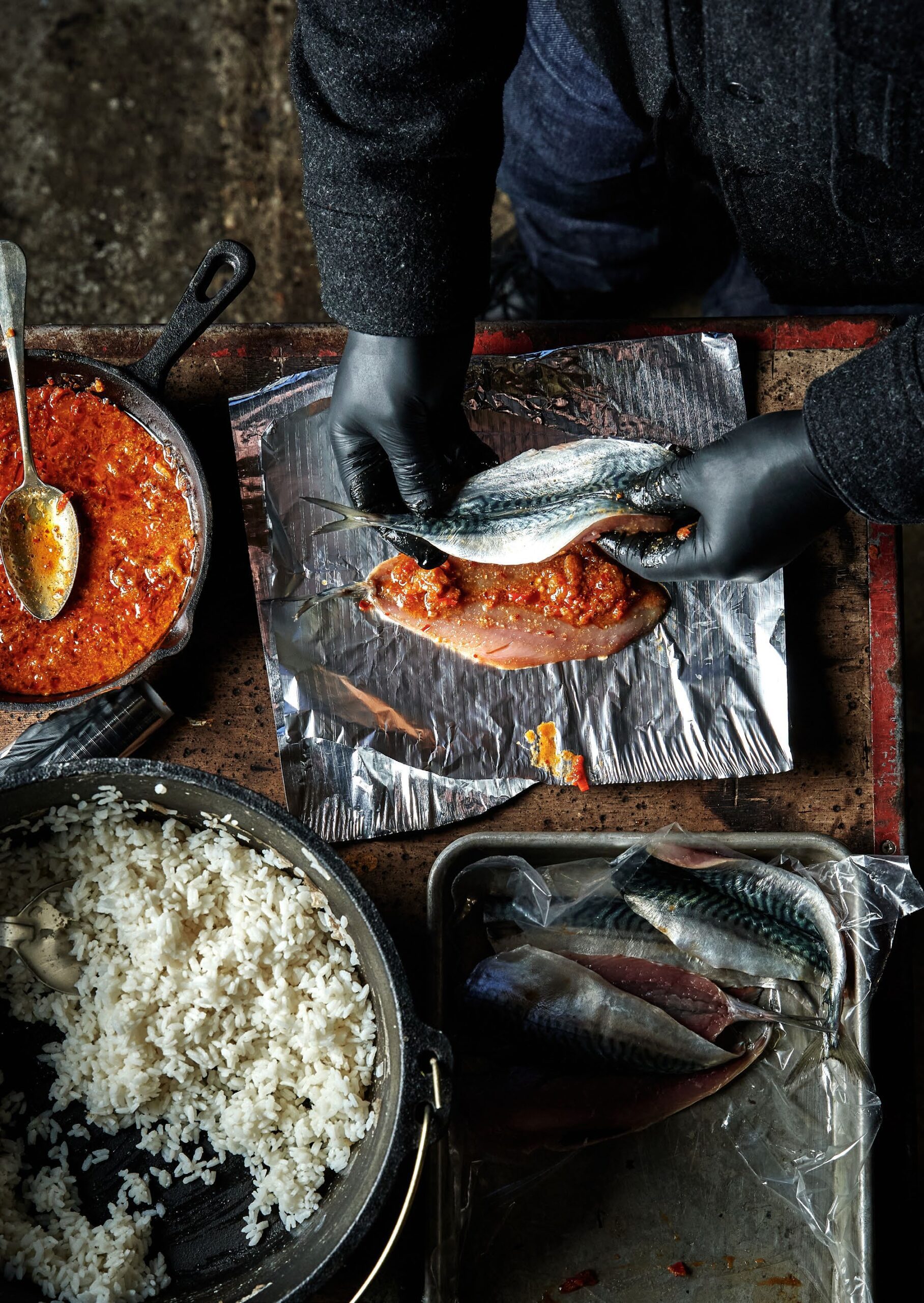 Makreel gevuld op z’n Indonesisch (Pepesan Ikan)